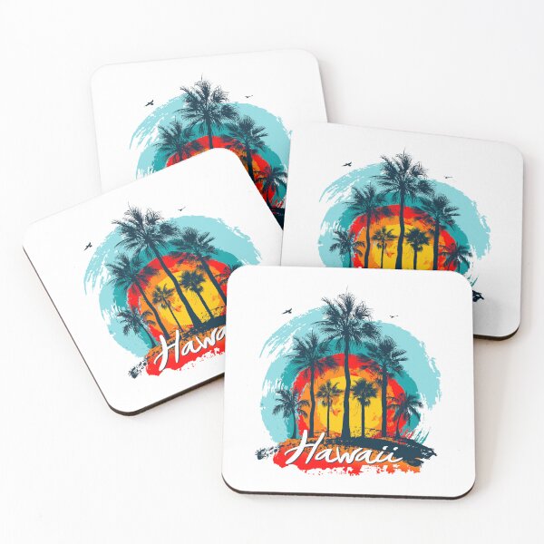 Item preview, Vintage Hawaii Summer Palm Tree Sunset designed and sold by MoonshotWorld.