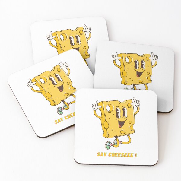Item preview, Retro Cheese Mascot – "Say Cheeseee!" Vintage Cartoon Tee designed and sold by GoodBaguette.