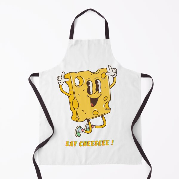 Item preview, Retro Cheese Mascot – "Say Cheeseee!" Vintage Cartoon Tee designed and sold by GoodBaguette.