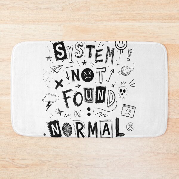 Item preview, System Not Found: Normal – Chaos Doodle Aesthetic T-Shirt, Abstract Hand Drawn Graphic Tee designed and sold by XxZainStylexX.