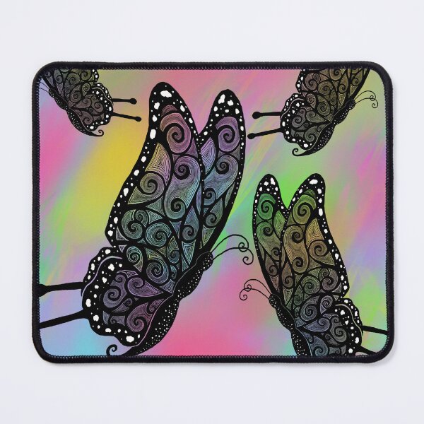 Item preview, Whimsical Psychedelic Butterfly Pattern – Colorful Boho Doodle Art designed and sold by ArtflyStudio.