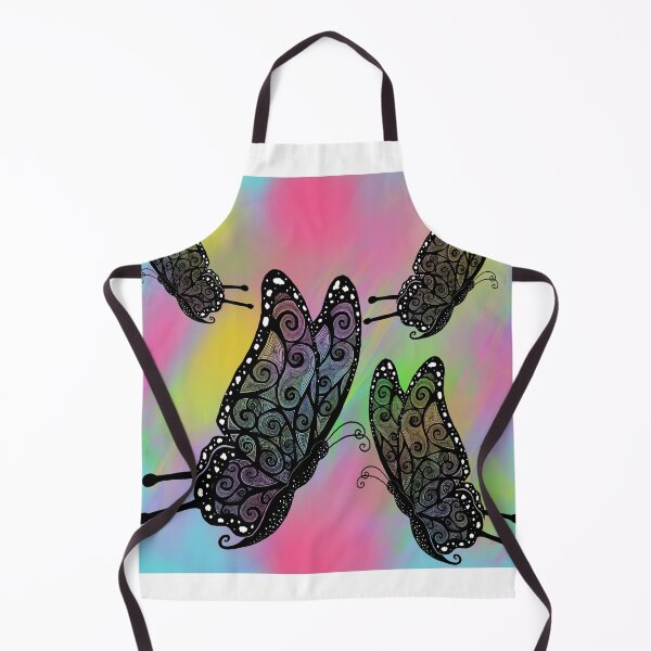 Item preview, Whimsical Psychedelic Butterfly Pattern – Colorful Boho Doodle Art designed and sold by ArtflyStudio.