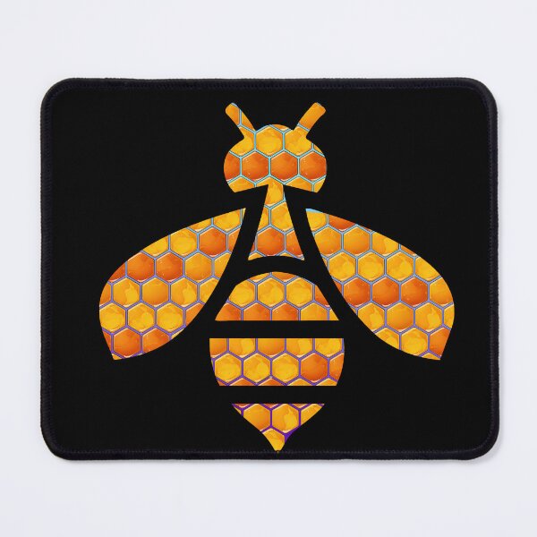 Item preview, Honeycomb Bee Silhouette Nature Art designed and sold by TurkiStudio.