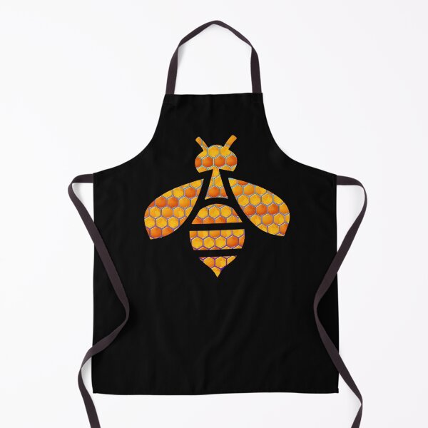 Item preview, Honeycomb Bee Silhouette Nature Art designed and sold by TurkiStudio.