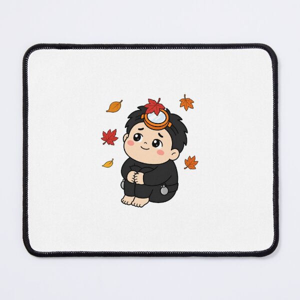 Item preview, KOREA HAENAM - Cute Chibi Character Autumn Fall Leaves Melancholic Sticker designed and sold by KOREA-HAENAM.