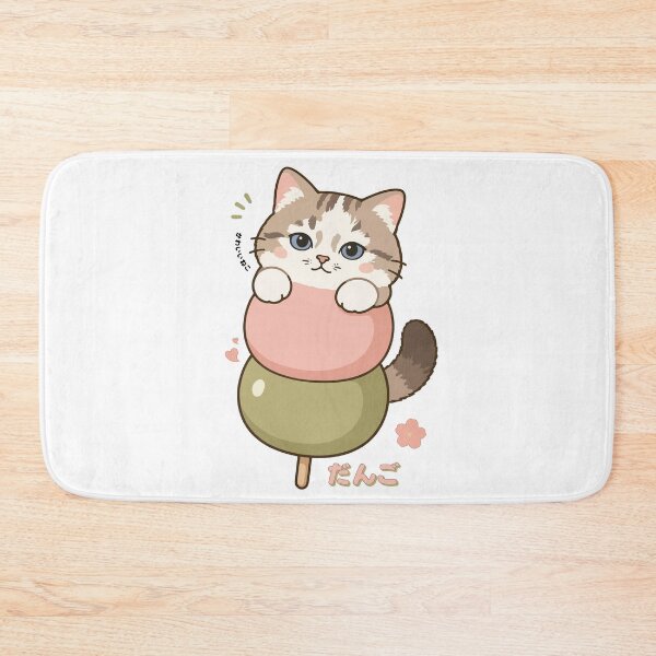 Item preview, Dango Cat Kawaii Cute Japanese Mochi Cat Illustration designed and sold by Muri Neko.