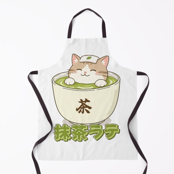 Item preview, Matcha Cat Kawaii Cute Japanese Tea Cat Illustration designed and sold by Muri Neko.