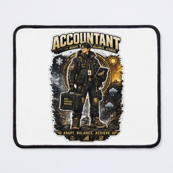 Item preview, Tactical Accountant Tech-Wear - Data Strategy & Financial Auditor Professional High-Utility Art designed and sold by Psychlee Best Finds.