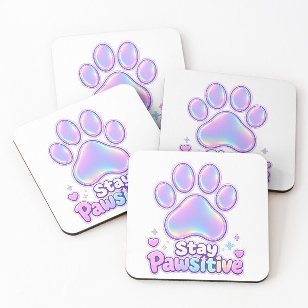 Item preview, Pastel Paw Print Stay Pawsitive designed and sold by Rightstudio1.