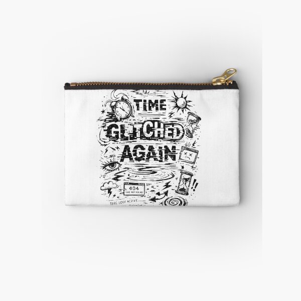 Item preview, Time Glitched Again – Chaos Doodle Glitch Aesthetic T-Shirt, Abstract Hand Drawn Time Error Design designed and sold by XxZainStylexX.