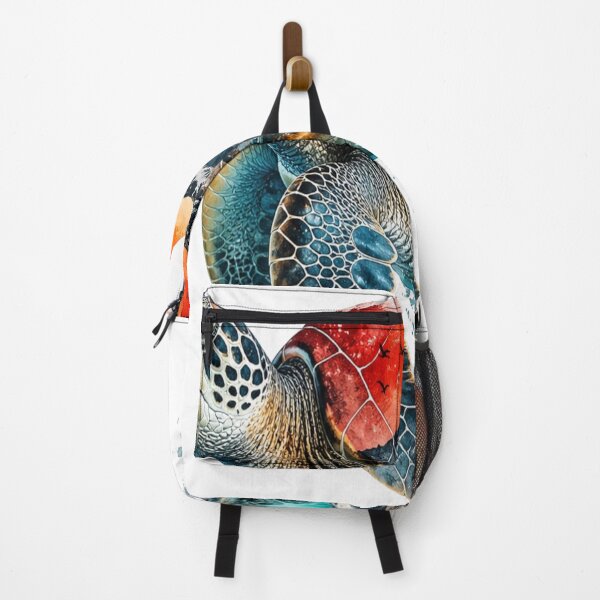 Item preview, Sea Turtle Mountain Sunset Ocean Nature Art designed and sold by InkNovaLab.