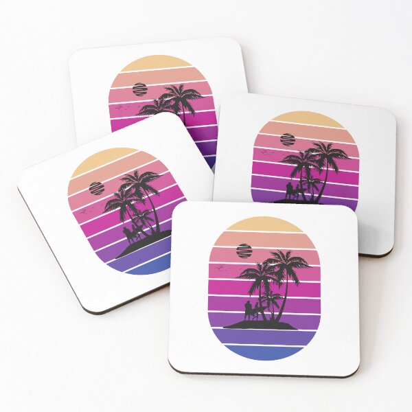 Item preview, Retro Surfer Sunset Beach Paradise designed and sold by MoonshotWorld.