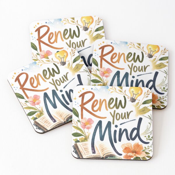 Item preview, Renew Your Mind – Christian Quote Design designed and sold by lindalifepeace.