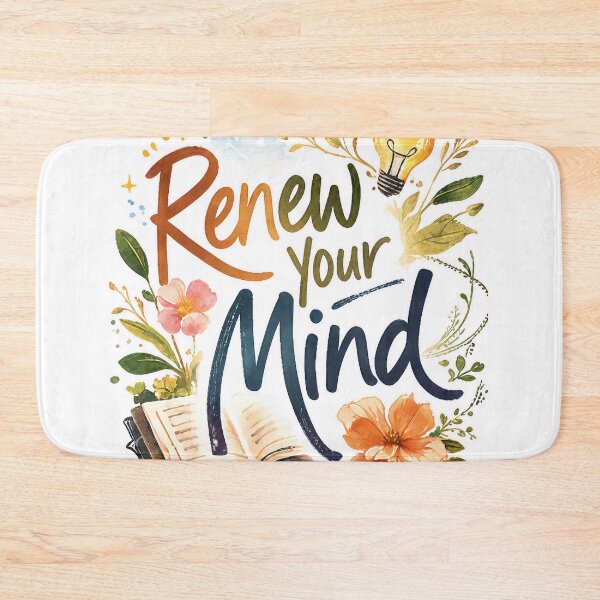 Item preview, Renew Your Mind – Christian Quote Design designed and sold by lindalifepeace.