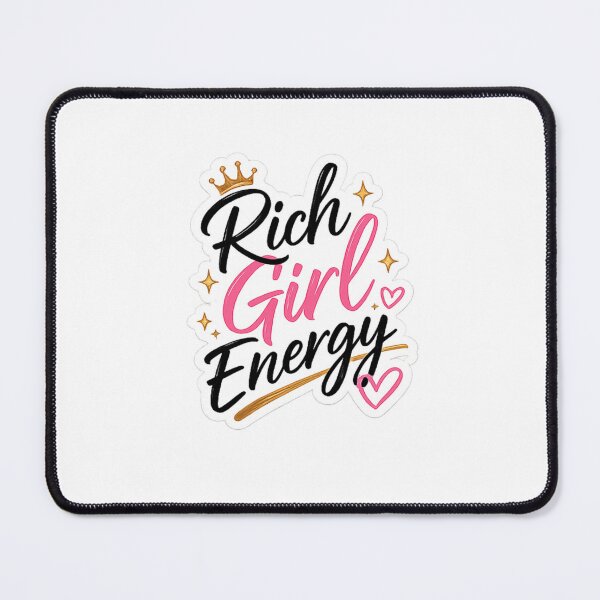 Item preview, Rich Girl Energy Quote Sticker | Boss Babe Aesthetic Typography Design designed and sold by Artbysarmina.