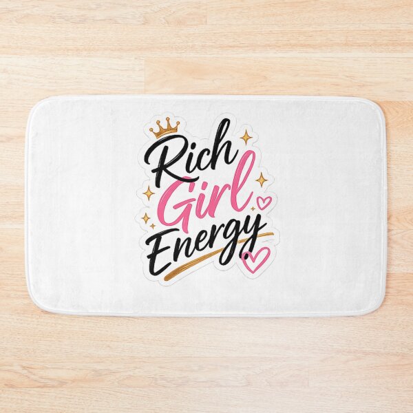 Item preview, Rich Girl Energy Quote Sticker | Boss Babe Aesthetic Typography Design designed and sold by Artbysarmina.