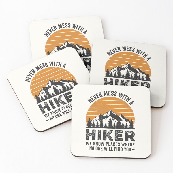 Item preview, Retro Never Mess With A Hiker Funny Mountain Hiking designed and sold by RareBunny.