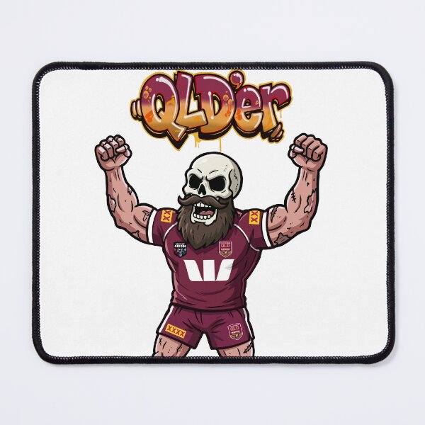 Item preview, Queenslander State of Origin designed and sold by Fake Heston’s Scribble Emporium.