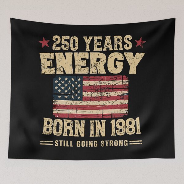 Item preview, Born in 1981 Vintage Birthday 250 Years Energy Design designed and sold by LiviuGligoros.
