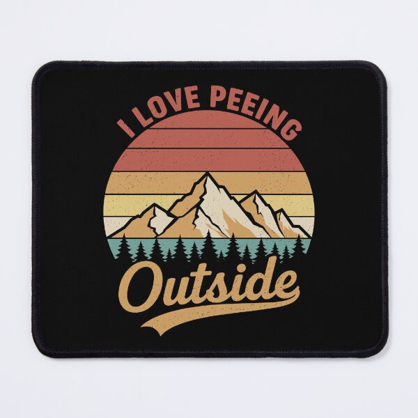 Item preview, I Love Peeing Outside Vintage Mountain Retro Humor designed and sold by RareBunny.