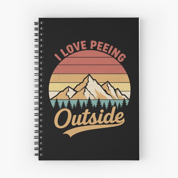 Item preview, I Love Peeing Outside Vintage Mountain Retro Humor designed and sold by RareBunny.
