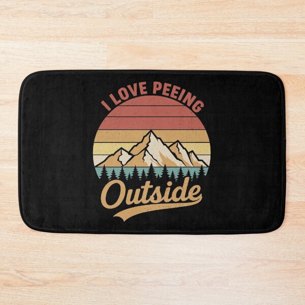 Item preview, I Love Peeing Outside Vintage Mountain Retro Humor designed and sold by RareBunny.