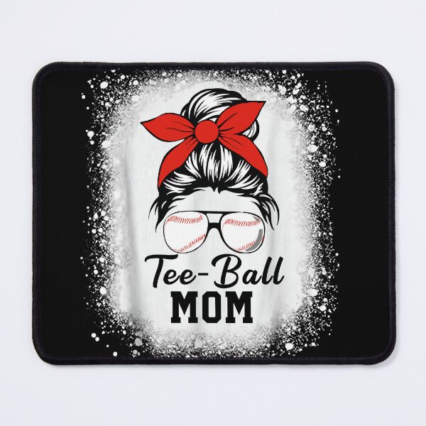 Item preview, Messy Bun Tee Ball Mom Shirt designed and sold by LashondaGreen89.