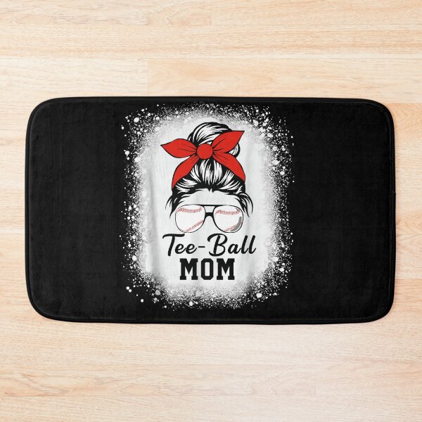 Item preview, Messy Bun Tee Ball Mom Shirt designed and sold by LashondaGreen89.