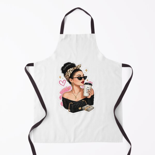 Item preview, Boss Babe Coffee Girl Sticker | Rich Girl Aesthetic Fashion Illustration designed and sold by Artbysarmina.