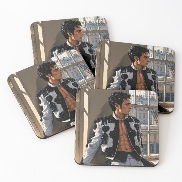 Item preview, Hudson Williams from Heated Rivalry puts on sexy gala (fan art) designed and sold by PopCultureAndStuff.