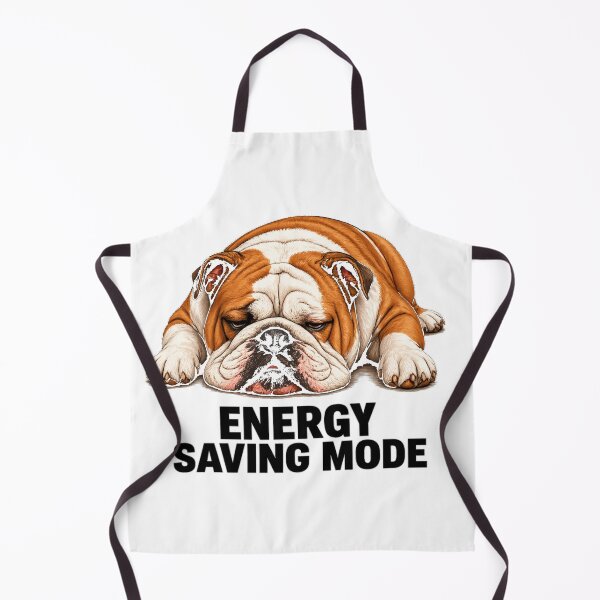 Item preview, Funny Bulldog Energy Saving Mode Lazy Dog Meme Sleepy Dog Cute Funny Animal Design designed and sold by ArtByTripti.