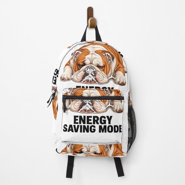 Item preview, Funny Bulldog Energy Saving Mode Lazy Dog Meme Sleepy Dog Cute Funny Animal Design designed and sold by ArtByTripti.