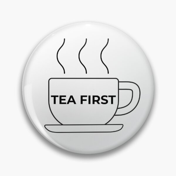 Item preview, "Tea First" Minimalist Line Art Illustration designed and sold by ZorianArt.