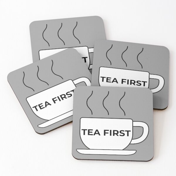 Item preview, "Tea First" Minimalist Line Art Illustration designed and sold by ZorianArt.