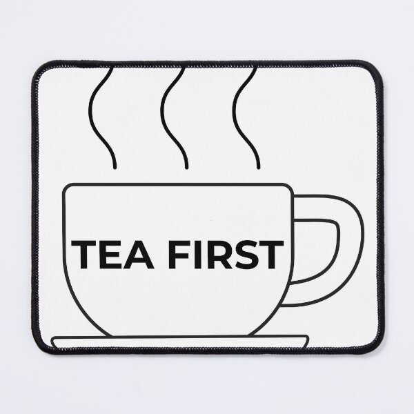 Item preview, "Tea First" Minimalist Line Art Illustration designed and sold by ZorianArt.