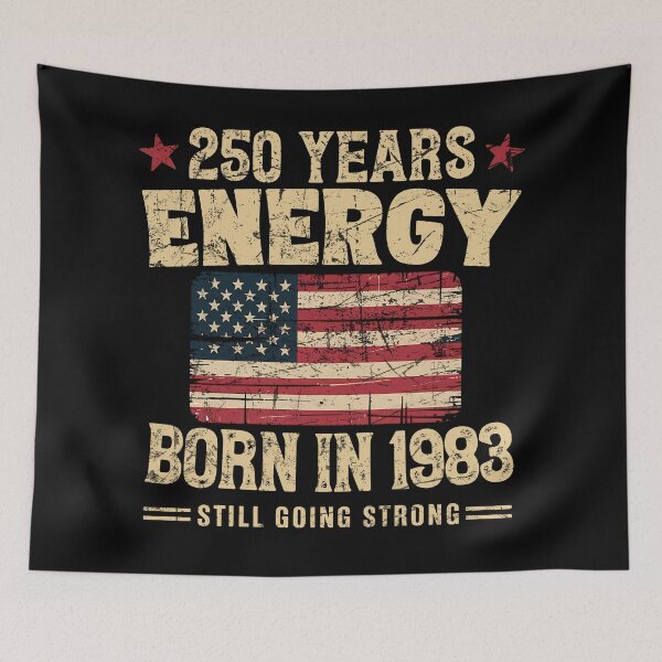 Item preview, Born in 1983 Vintage Birthday 250 Years Energy Design designed and sold by LiviuGligoros.