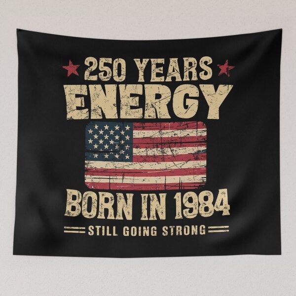 Item preview, Born in 1984 Vintage Birthday 250 Years Energy Design designed and sold by LiviuGligoros.