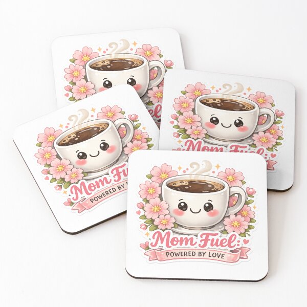 Item preview, Mom Fuel Sticker — Mothers Day Gift Coffee Lover Mom Floral Kawaii Cute Appreciation Gift for Her Decal designed and sold by CosyCush.