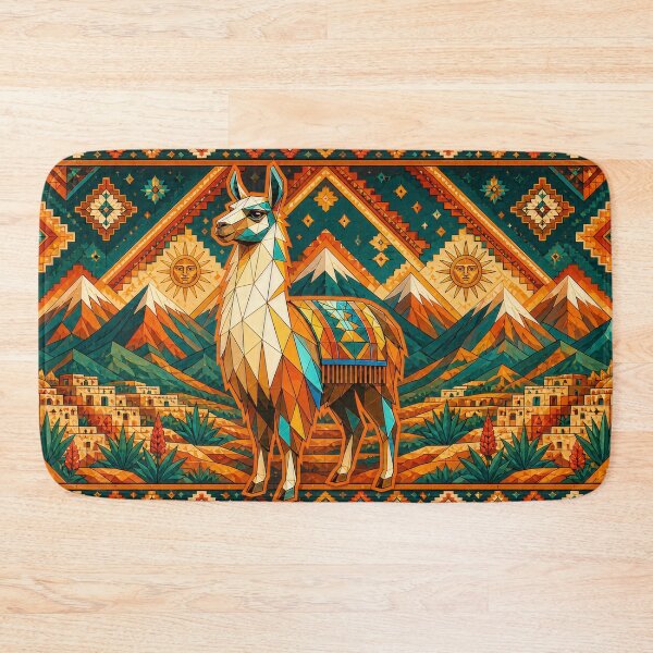 Item preview, Andean Llama of Peru and Bolivia designed and sold by PixelsTelas.