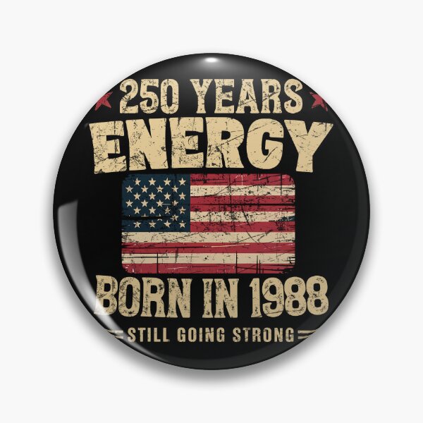 Item preview, Born in 1988 Vintage Birthday 250 Years Energy Design designed and sold by LiviuGligoros.