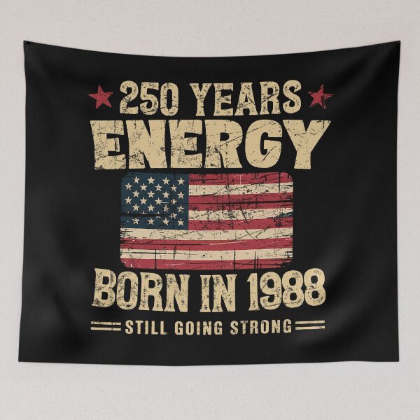 Item preview, Born in 1988 Vintage Birthday 250 Years Energy Design designed and sold by LiviuGligoros.