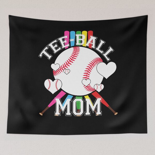 Item preview, Colorful Tee Ball Mom Baseball Shirt designed and sold by LashondaGreen89.