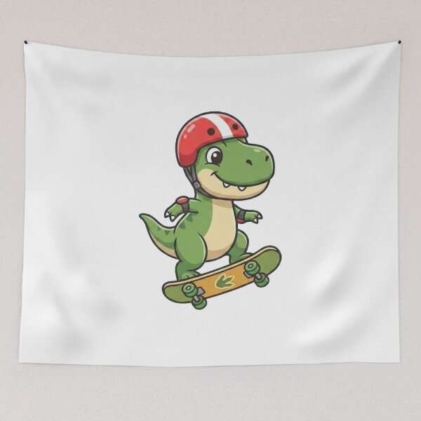 Item preview, Baby T-Rex Skater - Fun Skating Dinosaur for Kids designed and sold by Jkallenm.