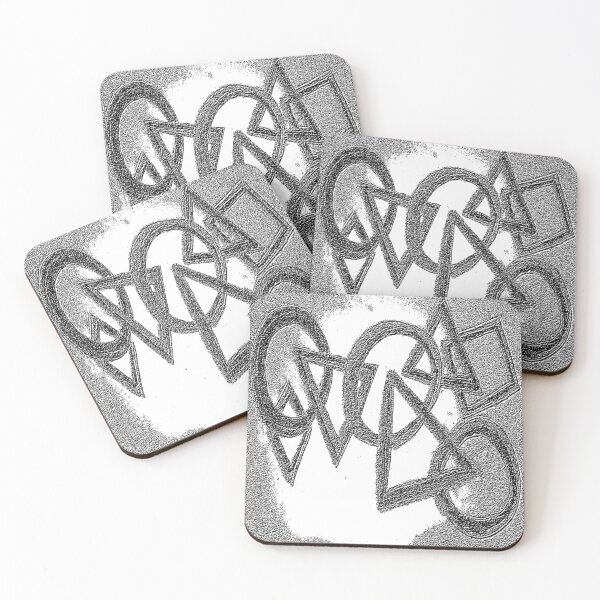 Item preview, Disorder By Design Engraving black and white geometric abstract design designed and sold by SmashingDeals.