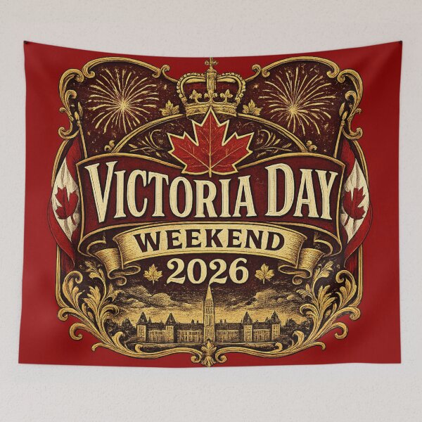 Item preview, Victoria Day Weekend 2026 – Vintage Canadian Holiday Design | Canada Summer Gift designed and sold by irfanshikh.