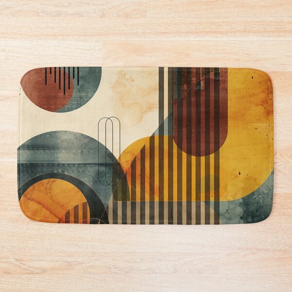 Item preview, Mid-Century Watercolor Modern Abstract - Vintage Earth Tone - Retro Modernist Art designed and sold by GrinGalore.