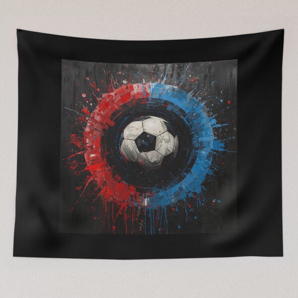 Item preview, Abstract Soccer Energy – Modern Football Art Design designed and sold by Pigmentra.