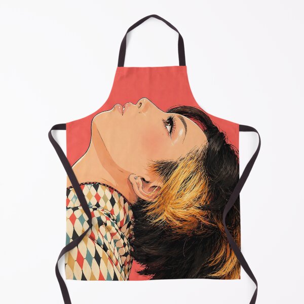 Item preview, Neon Harlequin Dream – Retro Anime Fashion Portrait designed and sold by clipboxjp.