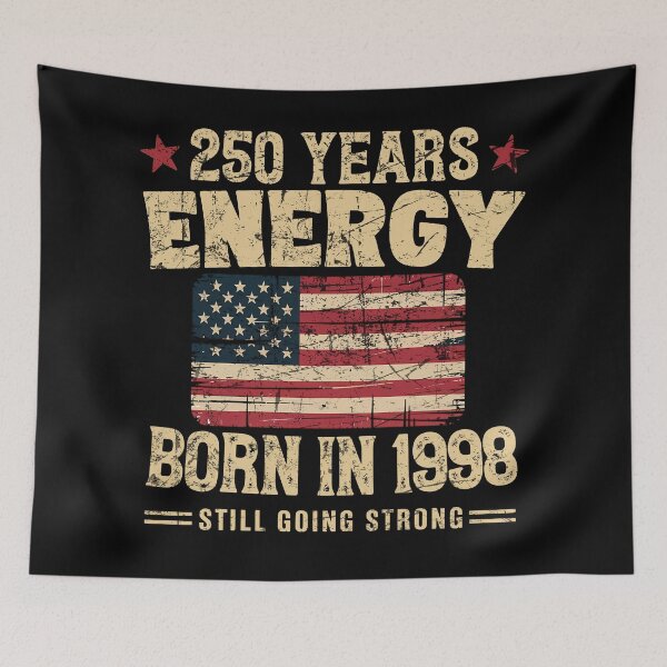 Item preview, Born in 1998 Vintage Birthday 250 Years Energy Design designed and sold by LiviuGligoros.