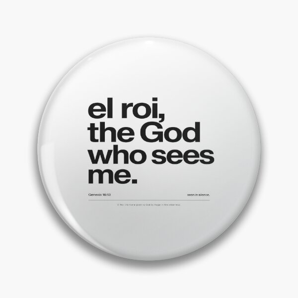 Item preview, El Roi The God Who Sees Me | Minimalist Christian Typography Design Inspired by Genesis 16:13 designed and sold by Bright Nest Studio.